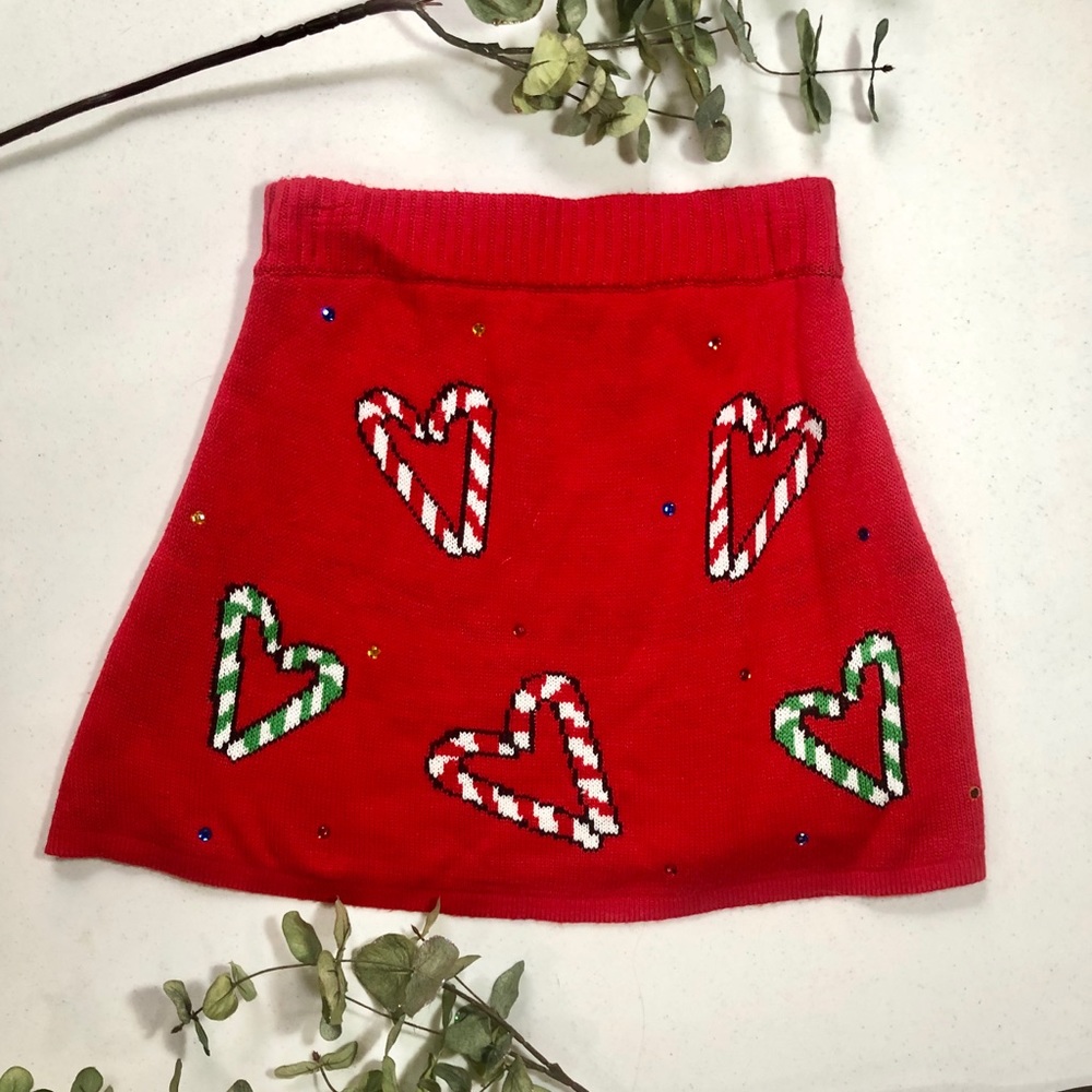 Christmas knit skirt